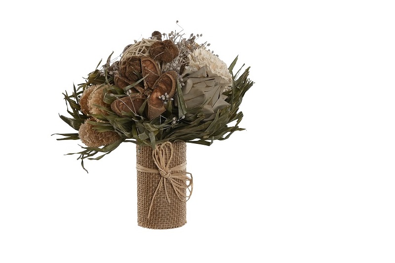 RAMO FLOR SECA 20X20X25CM TERRACOTA